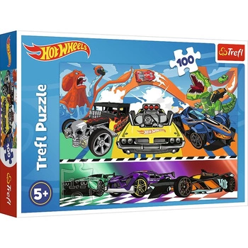 Puzzle 100 el. Pędzące Samochody Hot Wheels