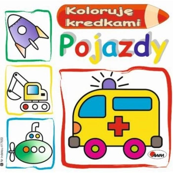 KOLORUJĘ KREDKAMI POJAZDY