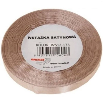 Wstążka satyn. 6mm/32m 173  migdałowy