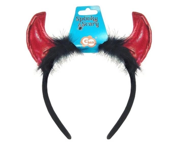 Opaska Rogi diabełka z futerkiem Godan