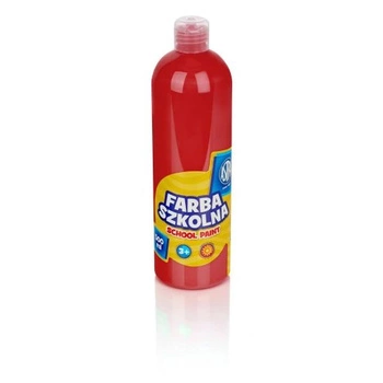 Farba Szkolna Plakatowa 500ml Czerwona Astra