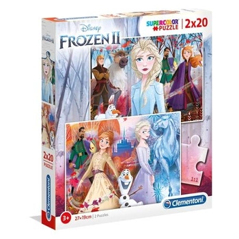 PUZZLE 2 x 20 EL SUPER KOLOR Frozen 2