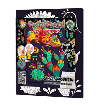 OBRAZ DO WYKLEJANIA PLASTELINĄ -FIESTA FIESTA  KAMELEON