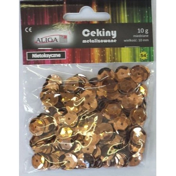 CEKINY MIEDZIANE METALIC 8MM 10G