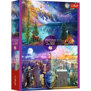 PUZZLE 2X500 el. WYCIECZKA PO AMERYCE