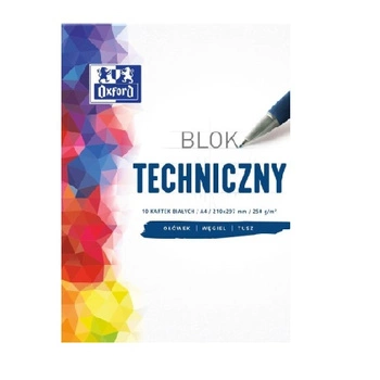 BLOK A4 TECH 250 BIAŁY OXF